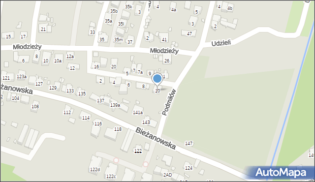 Kraków, Smolna, 10, mapa Krakowa