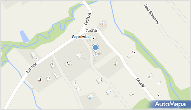 Las, Smrekowa, 3, mapa Las