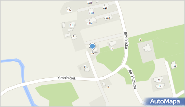 Leboszowice, Smolnicka, 7a, mapa Leboszowice