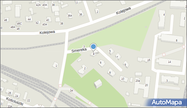 Legionowo, Smereka Mieczysława, 4, mapa Legionowo