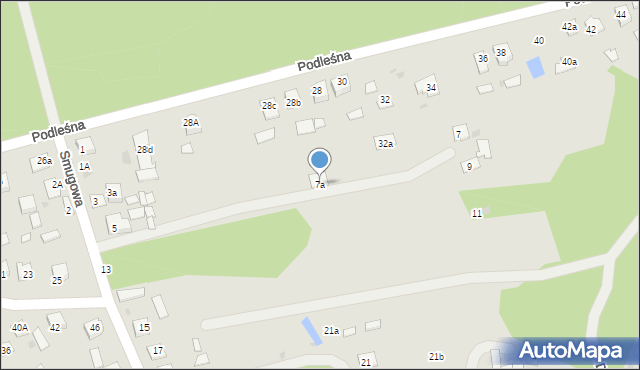 Nowa Dęba, Smugowa, 7a, mapa Nowa Dęba