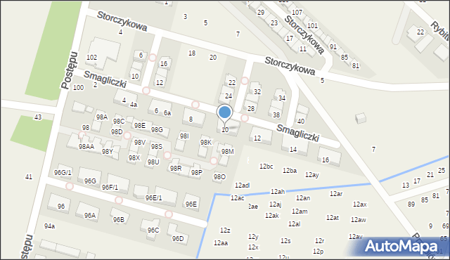 Nowa Wola, Smagliczki, 10, mapa Nowa Wola