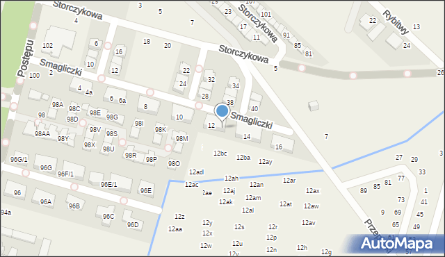 Nowa Wola, Smagliczki, 12a, mapa Nowa Wola