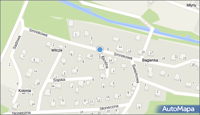 Porąbka, Smrekowa, 12, mapa Porąbka