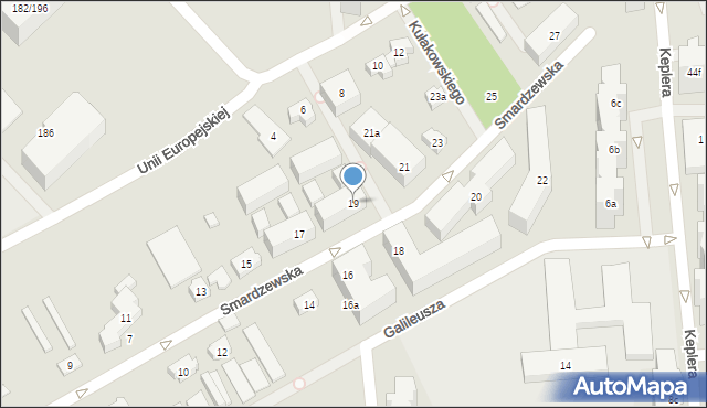 Poznań, Smardzewska, 19, mapa Poznania