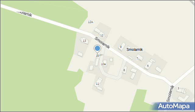 Rogalice, Smolarnik, 10, mapa Rogalice