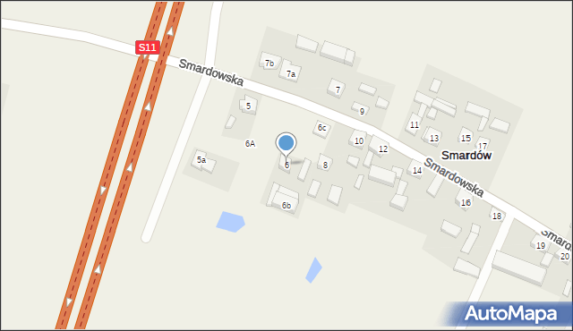 Smardów, Smardów, 6, mapa Smardów