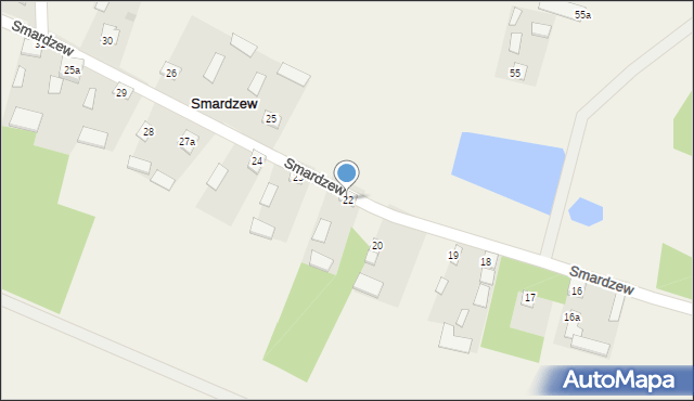 Smardzew, Smardzew, 22, mapa Smardzew