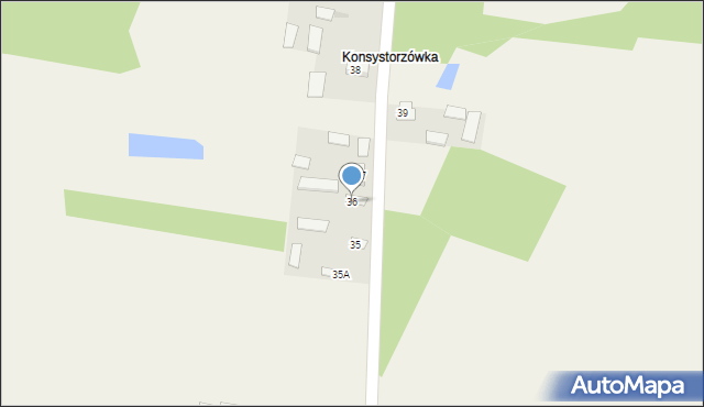 Smardzew, Smardzew, 36, mapa Smardzew