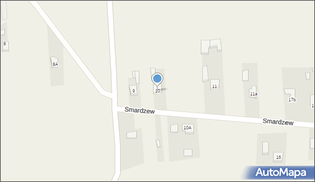 Smardzew, Smardzew, 10, mapa Smardzew