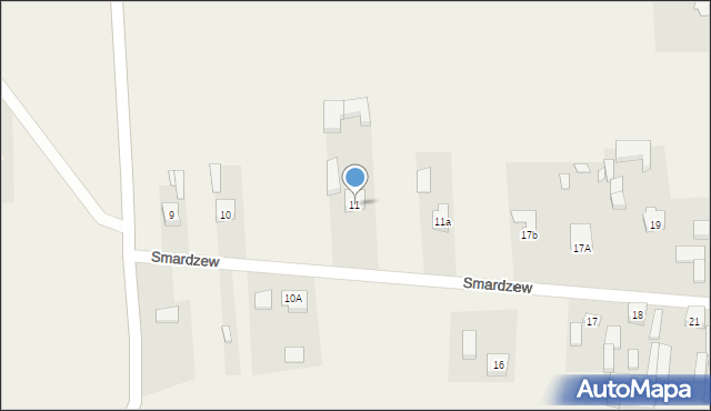 Smardzew, Smardzew, 11, mapa Smardzew