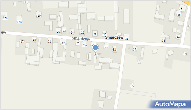 Smardzew, Smardzew, 29, mapa Smardzew