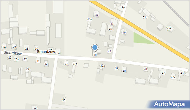 Smardzew, Smardzew, 38, mapa Smardzew