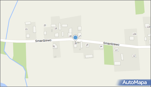 Smardzewo, Smardzewo, 16, mapa Smardzewo