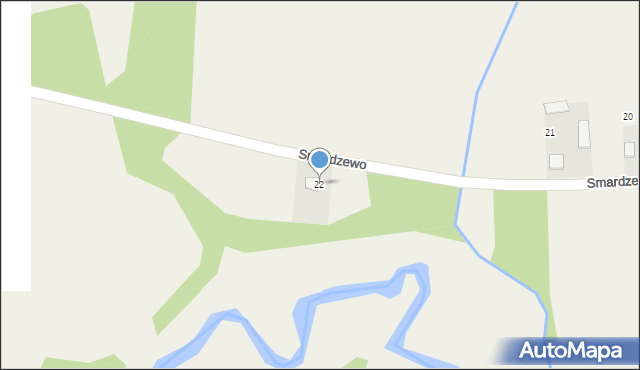 Smardzewo, Smardzewo, 22, mapa Smardzewo