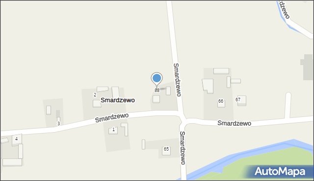 Smardzewo, Smardzewo, 88, mapa Smardzewo