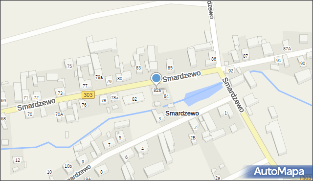 Smardzewo, Smardzewo, 82a, mapa Smardzewo