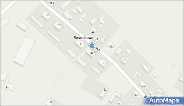 Smardzewo, Smardzewo, 48, mapa Smardzewo
