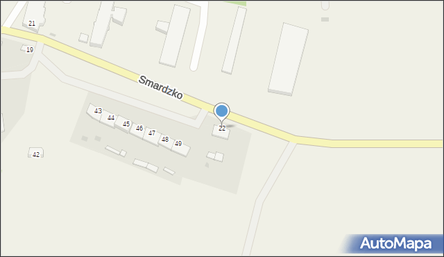 Smardzko, Smardzko, 22, mapa Smardzko