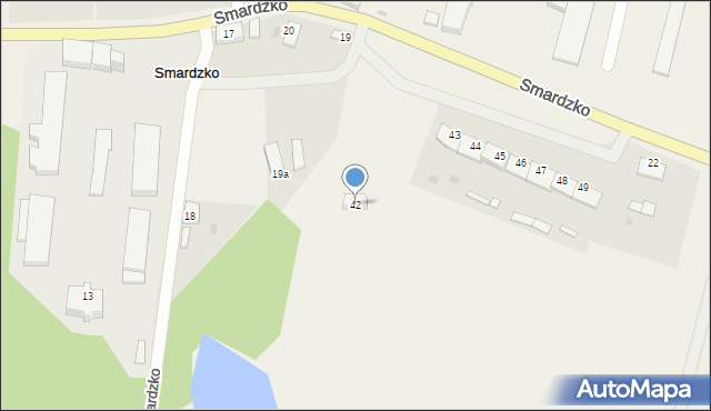 Smardzko, Smardzko, 42, mapa Smardzko