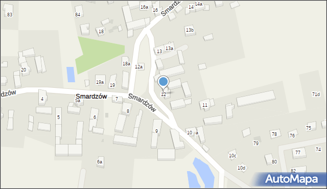 Smardzów, Smardzów, 12, mapa Smardzów