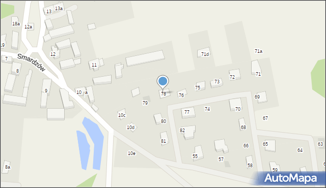 Smardzów, Smardzów, 78, mapa Smardzów