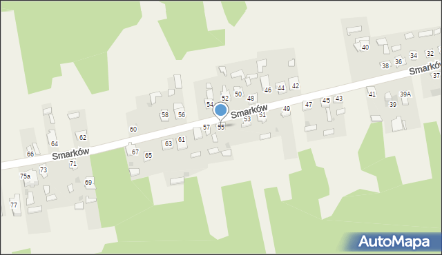 Smarków, Smarków, 55, mapa Smarków