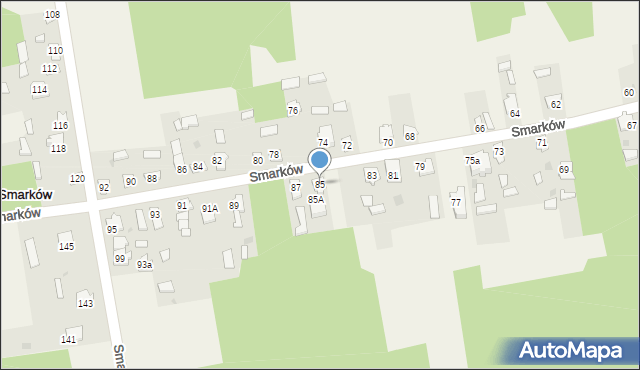 Smarków, Smarków, 85, mapa Smarków