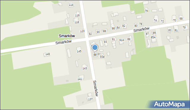 Smarków, Smarków, 99, mapa Smarków