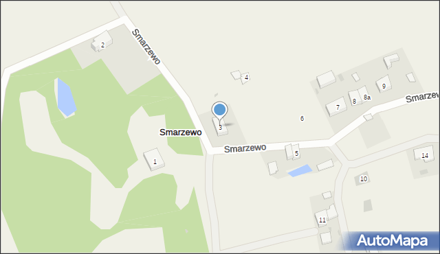 Smarzewo, Smarzewo, 3, mapa Smarzewo