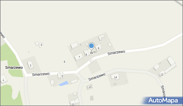 Smarzewo, Smarzewo, 8a, mapa Smarzewo