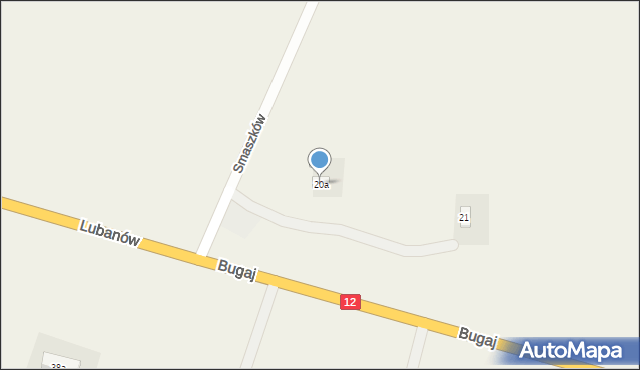 Smaszków, Smaszków, 20a, mapa Smaszków