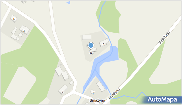 Smażyno, Smażyno, 6a, mapa Smażyno