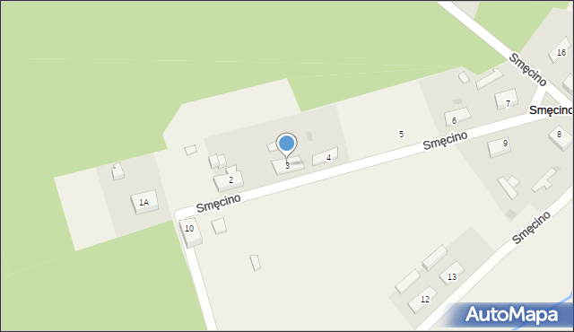 Smęcino, Smęcino, 3, mapa Smęcino