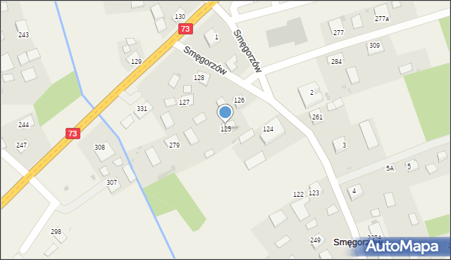 Smęgorzów, Smęgorzów, 125, mapa Smęgorzów