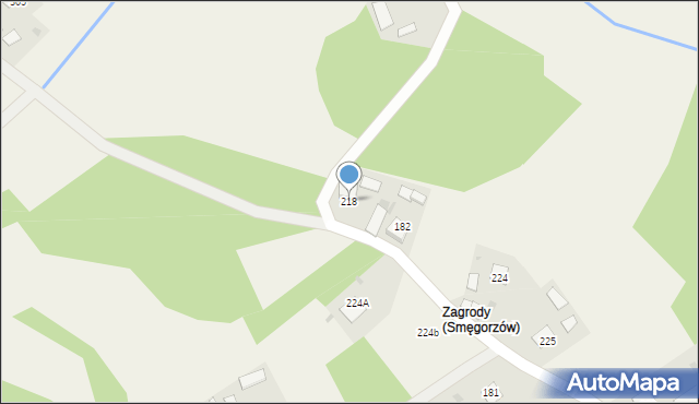 Smęgorzów, Smęgorzów, 218, mapa Smęgorzów