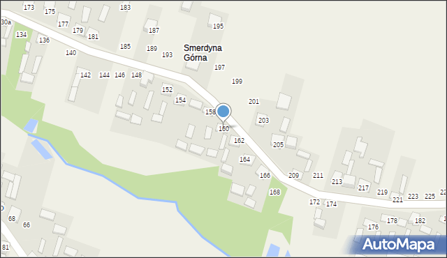 Smerdyna, Smerdyna, 160, mapa Smerdyna