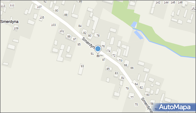 Smerdyna, Smerdyna, 89, mapa Smerdyna
