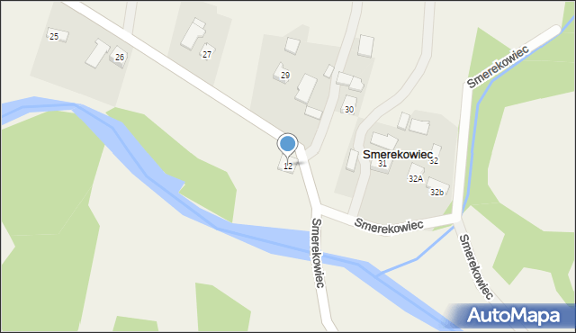 Smerekowiec, Smerekowiec, 12, mapa Smerekowiec