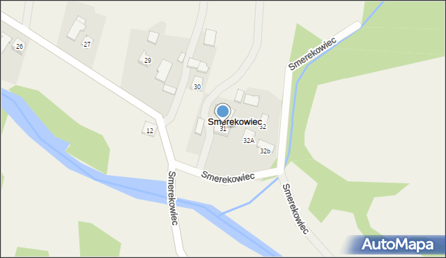 Smerekowiec, Smerekowiec, 31, mapa Smerekowiec