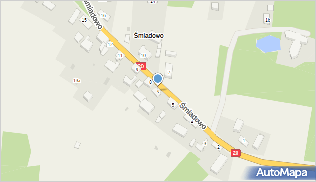 Śmiadowo, Śmiadowo, 6, mapa Śmiadowo