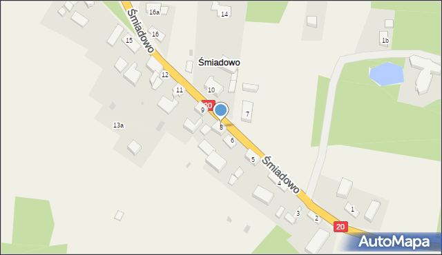 Śmiadowo, Śmiadowo, 8, mapa Śmiadowo