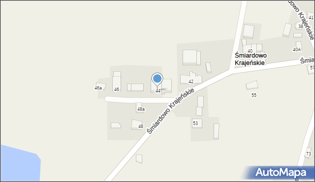 Śmiardowo Krajeńskie, Śmiardowo Krajeńskie, 44, mapa Śmiardowo Krajeńskie