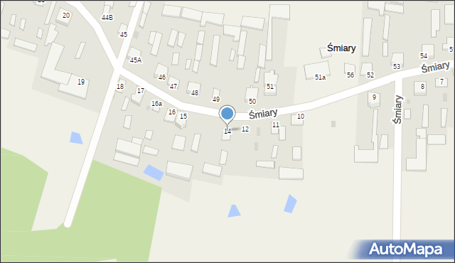 Śmiary, Śmiary, 14, mapa Śmiary