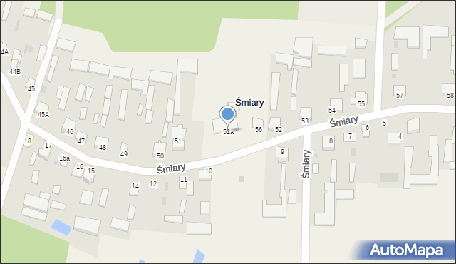 Śmiary, Śmiary, 51a, mapa Śmiary