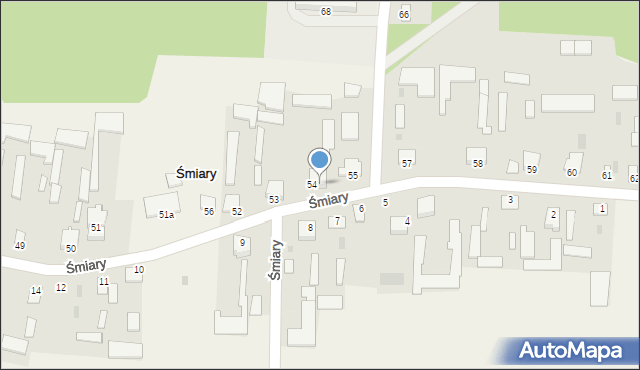 Śmiary, Śmiary, 54A, mapa Śmiary