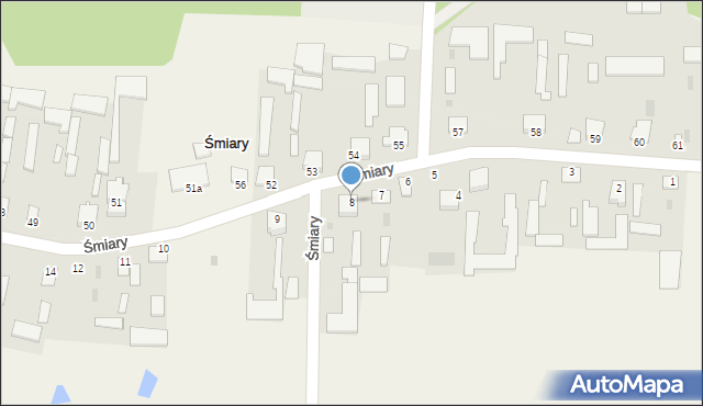 Śmiary, Śmiary, 8, mapa Śmiary