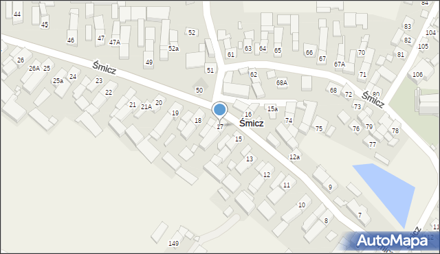 Śmicz, Śmicz, 17, mapa Śmicz