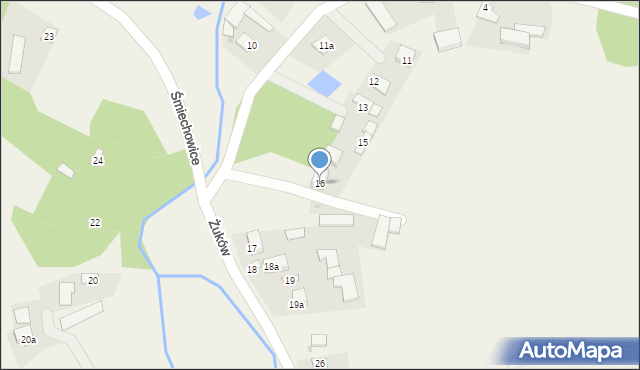 Śmiechowice, Śmiechowice, 16, mapa Śmiechowice
