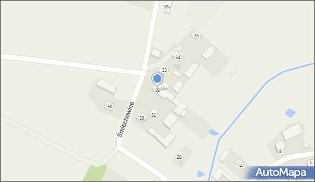Śmiechowice, Śmiechowice, 32, mapa Śmiechowice